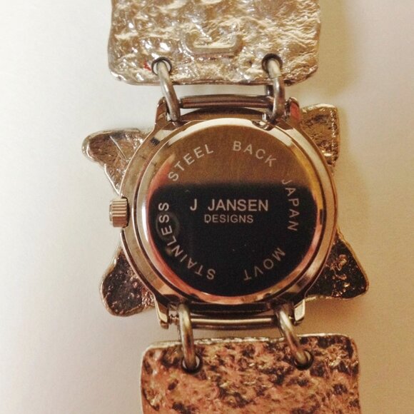 Silver Square Watch Crystal Gemstone Handcrafted Unique Wristwatch New Gift - Picture 5 of 5